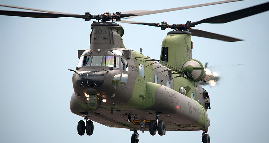 Canada receives first CH-147F Chinook