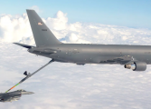 USAF KC-46 tankers in zwaar weer
