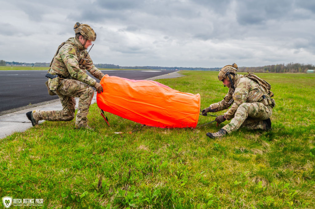 Het markeren van drop- en landing zones.